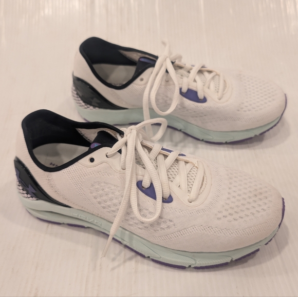 UNDER ARMOUR Hovr Sonic Women's White and Purple Athletic Shoes Size 6.5 - Picture 2 of 11